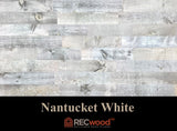 Nantucket White 5 inch Reclaimed Wood Panels - 10 sqft - RECwood™ Planks 
