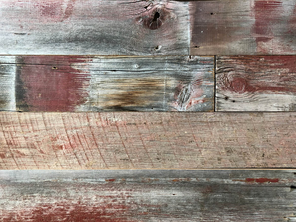 Barn Red 5 inch Reclaimed Wood Panels RECwood™ Planks